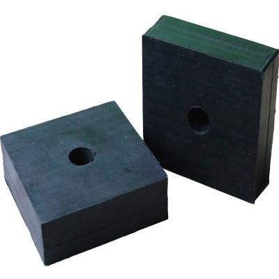 China Black Tamper Rubber Shock Absorber Recycled Heavy Duty Buffer Pads for sale