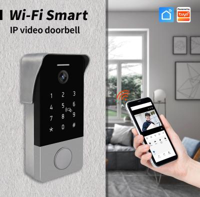 China TCP/IP WiFi Home Security Metal Video Doorbell IP Doorbell Support Smartphone Remote Unlock Control for sale