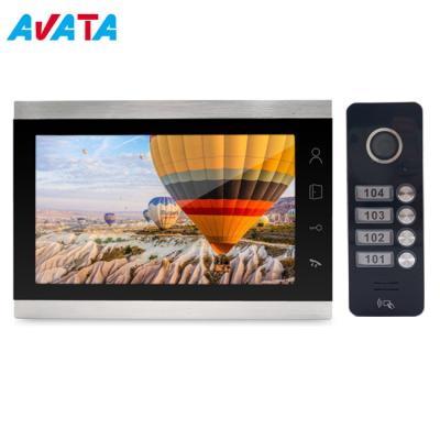 China Metal Case 10 Inch Video Door Phone Intercom with Picture Memory for Apartment for sale