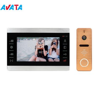 China 4 Wire 7inch Video Door Phone Intercom System Domofon with Motion Detection for sale