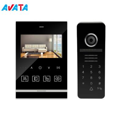 China Color Video Door Phone 4 Wires Video Intercom System with 4 Inch Monitor for sale