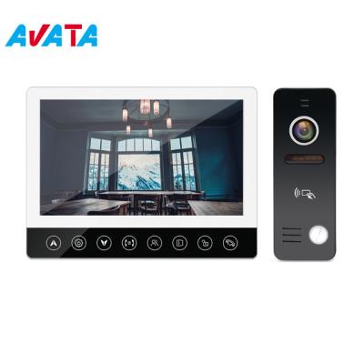 China 4 Wire Villa Smart Security Devices Video Door Phone Intercom with Touch Button for sale