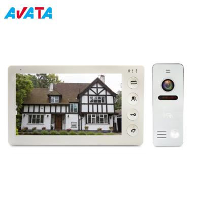 China Wide Angle 1000tvl Clear Night Vision 7 Inch Color Video Door Phone Wired Video Camera Sensor Doorbell for sale