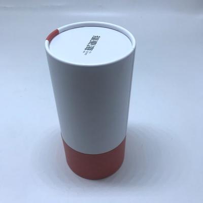 China White Kraft Paper Tube Packaging Eco friendly Gift Red Cosmetic UV Coating for sale