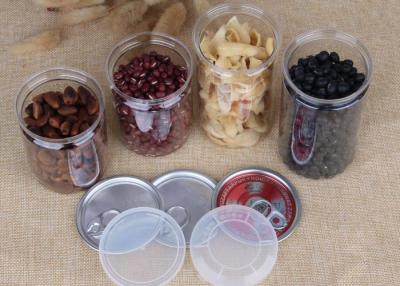 China Customized Snacks / Tea Packing Pet Plastic Jars Easy Open Lid Air - Proof for sale