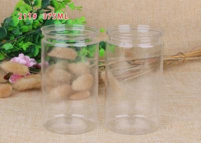 China 375ml Durable Clear Plastic Cylinder Anti - Oil Anti - Oxygen For Cookies for sale