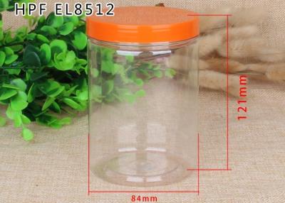 China Customized Colourful Cap Clear Pet Jars Food Grage For Candy Packaging for sale