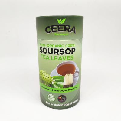China Eco Friendly Biodegradable Cardboard Tube Packaging For Tea Coffee Round for sale