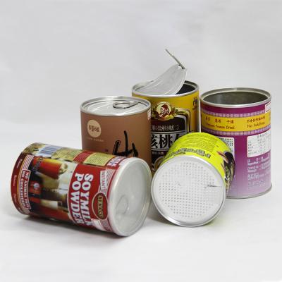China Aluminum Foil Liners Paper Cylinder Containers Peel Foil Lid Nuts Packaging for sale