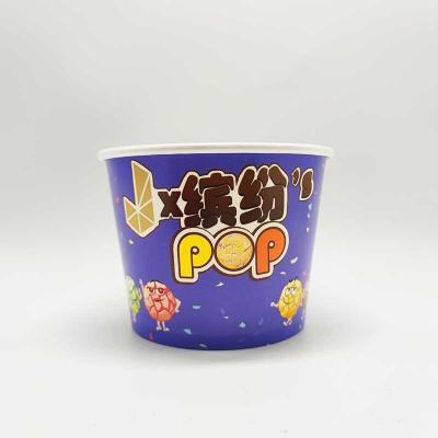 China Disposable Food Packing Container Salad Kraft Paper Bowl Custom Logo Printing for sale