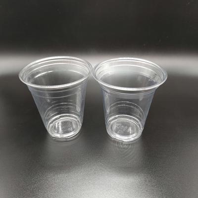 China Disposable Clear PET Cold Drinking Beverage Cups Bubble Tea Cups for sale