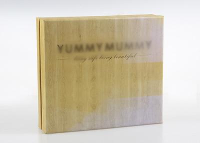 Chine Cadeau de papier de luxe d'OEM de boîte-cadeau d'emballage réutilisé par conception en bois de couleur à vendre
