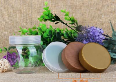 China 225ml Round Storage Bottle PP Lids Small Plastic Jars For Candy / Chocolate / Nuts for sale