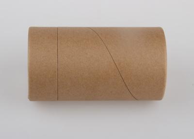 China Brown High Grade Paper Cans Packaging Empty Kraft Paper Cylinder Containers For Craft for sale