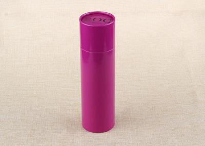 China Purple Matt Varnishing Paper Cans Packaging / Cardboard Paper Tube ISO9001 for sale