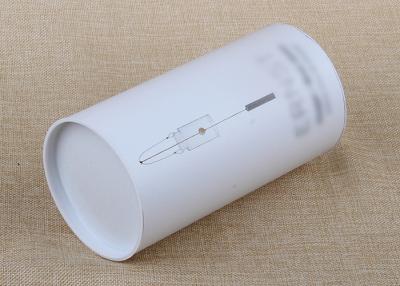 China Customized Round White Cardboard Tube Packaging For Canned Food / Clothes / Cups for sale