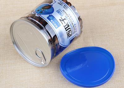 Chine Le cylindre en plastique Open facile en aluminium d'espace libre en plastique bleu de chapeau peut 700ml de empaquetage à vendre