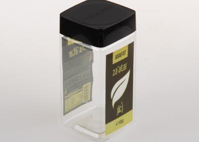 China Los PP capsulan los contenedores de almacenamiento transparentes claros del té/del café de los tarros 880ml del animal doméstico en venta