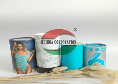 China Printed In Full Color Paper Tube Packaging  , Cardboard Paper Tube Box For T-shirt for sale