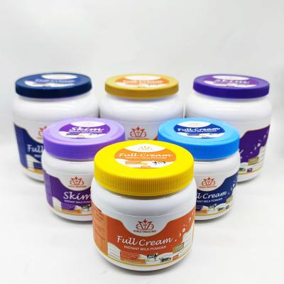 China Envase de leche en polvo de plástico de calidad alimentaria con tapas y etiqueta para el paquete de proteína de suero de leche en polvo en venta