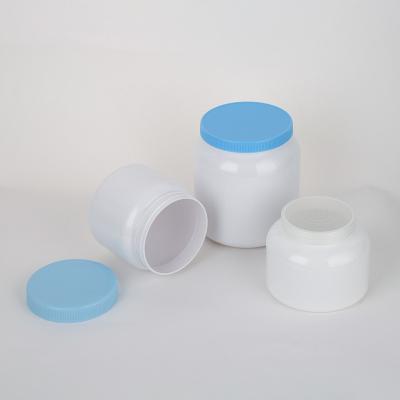 China New Design 400g 1000g Plastic Milk Protein Powder PET Container Can With Screw Cover for sale