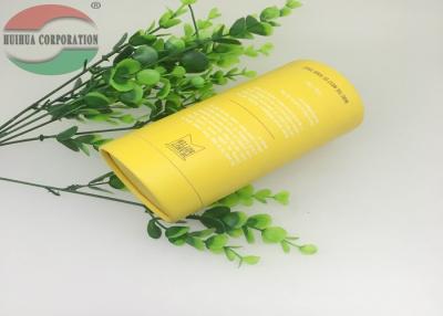 Chine Emballage jaune de tube de papier de cylindre de carton pour la bouteille de miel antirouille à vendre