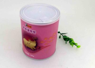 China Food Grade Paper Tube Packaging With Air - Tight Easy Peel Off Lid For Nuts for sale