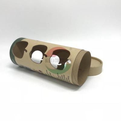 China Special Design Paper Tube Packaging With Window / Cardboard Paper Packaging for sale