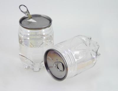 China las latas de bebida plásticas del jugo de la categoría alimenticia de 250 ml, refresco abierto fácil de la tapa pueden en venta