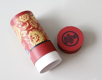 China Environmental Red Gift / Craft Paper Tube packaging Box with ISO SGS FDA QS for sale