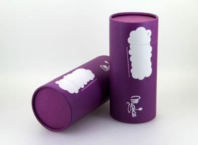 China Purple Empty Paper Can Packaging for Promotional Gift Package and Tea for sale