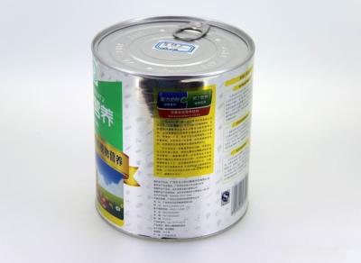 China Circular Tin Plate Food Cans round matal canister , 0.23mm thickness for sale