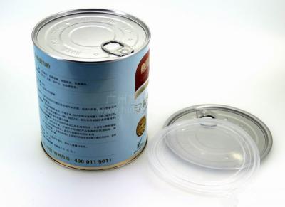 China Air proof food Tin Plate Cans metal chocolate tins , diameter 83mm for sale