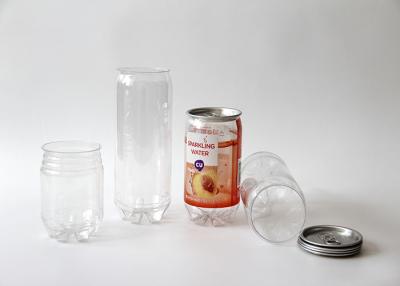 China Latas de bebida transparentes personalizadas da garrafa do suco, 4 c que imprimem latas pequenas do casco à venda