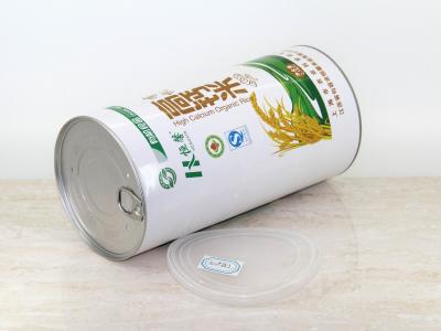 China CMYK 4 color offset printing Paper Composite Cans For Baby Foods , Easy Open Lid for sale
