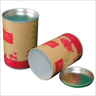 China Paper  Composite Cans with Flat Metal Lid For Jeans , T - shirt , custom paper tubes for sale