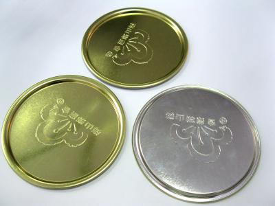 China 73 mm 300# Silver Aluminum Tinplate Can Bottom 0.23 mm Thickness for sale