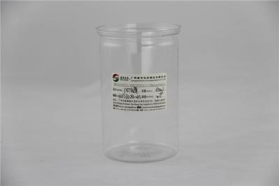 China 4 C Paper Sticker Printing Clear Plastic Cylinder Silver Plastic PE Cap 900ml for sale
