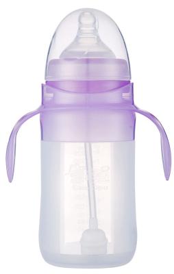 China Clear Automatic Straw Cap Silicone feeding bottles for babies for sale