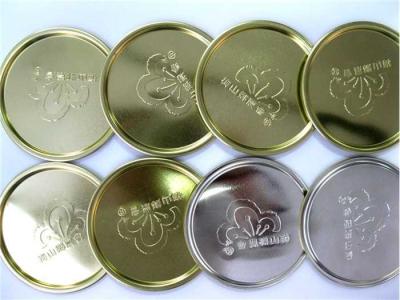 China Environmental food packaging small Tin Can Lids silk printing 83.3 mm for sale