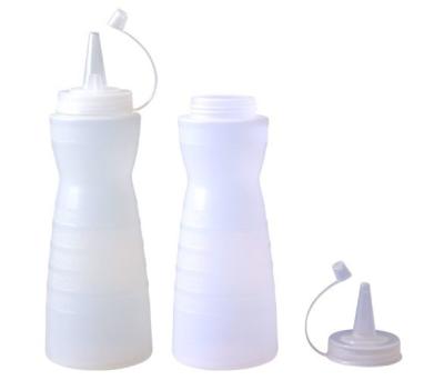 China Blanco en forma de pera de la botella 12oz de la salsa de soja PP de los productos amistosos de Eco en venta