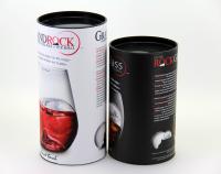 China Latas de papel redondas de la categoría alimenticia que empaquetan con las tapas plásticas negras para el cuenco de la taza del vino en venta