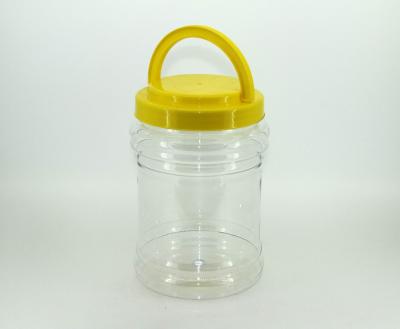 China Food Grade Clear Pet Jars With Handle 190ml , clear plastic jars with lids for sale