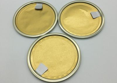 China Customized Logo Aluminium Gold Foil Lid For Coffee Powder Not Easy To Cut Hands for sale