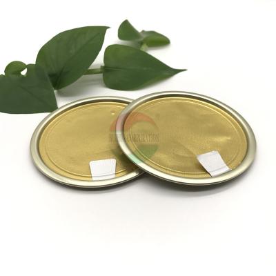 Chine couvercle ouvert facile de boîte en fer blanc de catégorie comestible de 307# 83mm/chapeau rond en métal thons à vendre