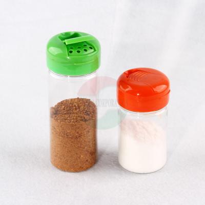 China Food Grade Clear Plastic Cylinder , 410ml Salt Tea Coffee Sugar Jars for sale