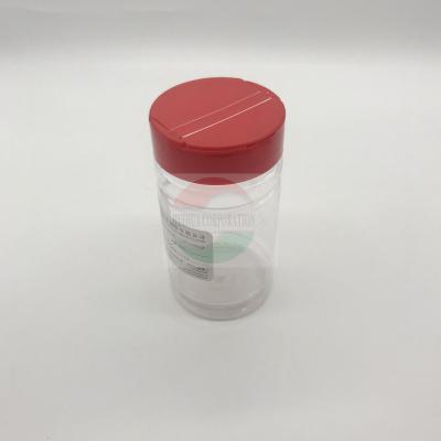 China Shaker Cap Type Clear Plastic Cylinder / Plastic Spice Containers With Red Cap FDA Certification for sale