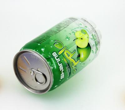 China Custom 355ml Transparent PET Beverage Cans / Juice Bottle , Aluminum EOE for sale