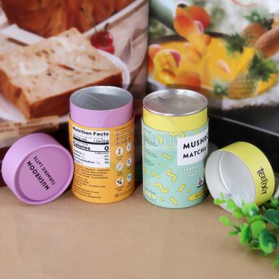 China Easy Open End Lid 150mm Paper Tube Box For Tea Custom Logo Printing for sale