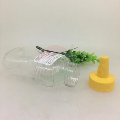China Airtight 450ml 550ml 580ml Clear Plastic Honey Jar for sale